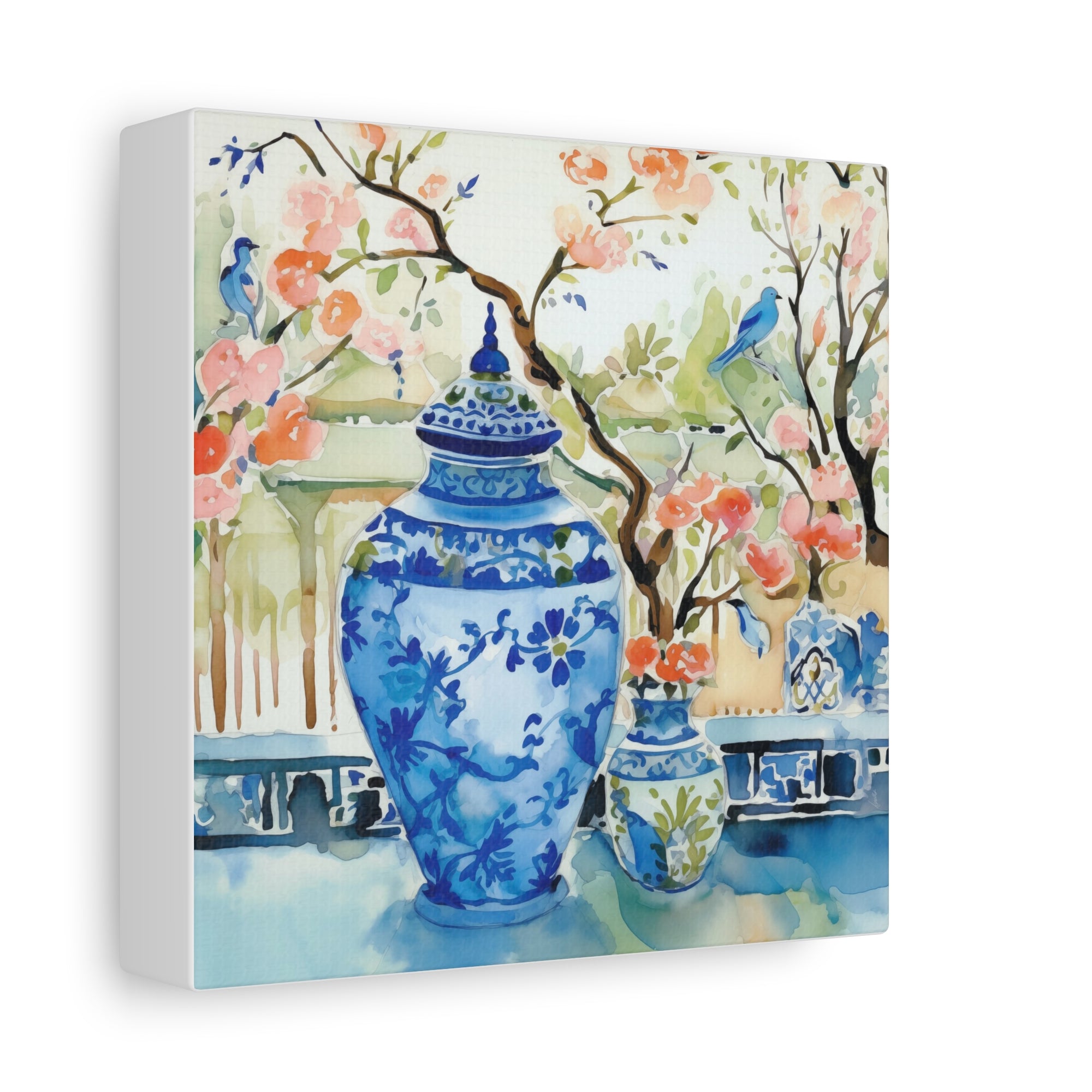 Park View With Chinoiserie  - Available in 4 sizes  - Matte Canvas