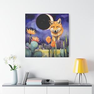 Wolf Moon Eclipse  - Available in 5 Sizes - Matte Canvas