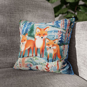 Spun Polyester Square Pillowcase - Spotted Fawn