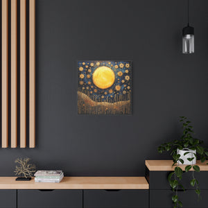 Sunflowers in the Moonlight  - Available in 5 Sizes - Matte Canvas