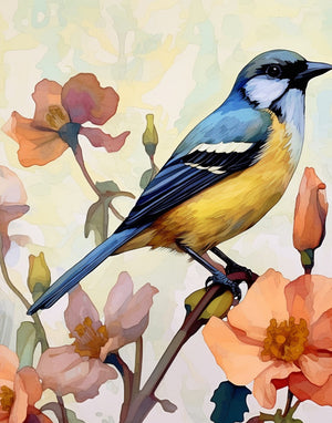 Bluebird Morning- Canvas Giclée Print