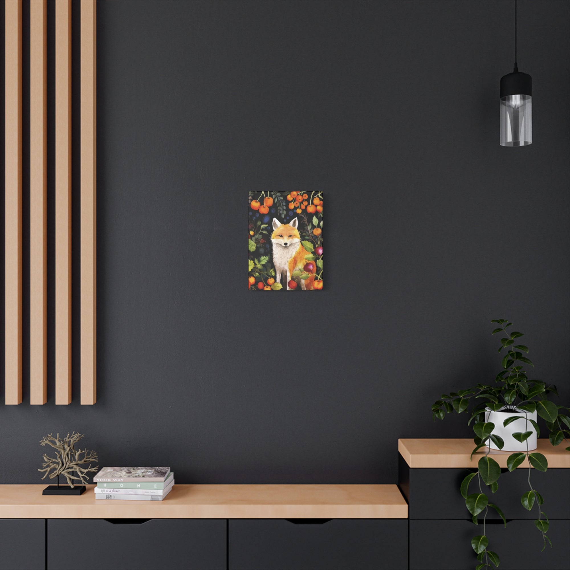 Food Forest Fox 2 - Available in 4 Sizes - Matte Canvas