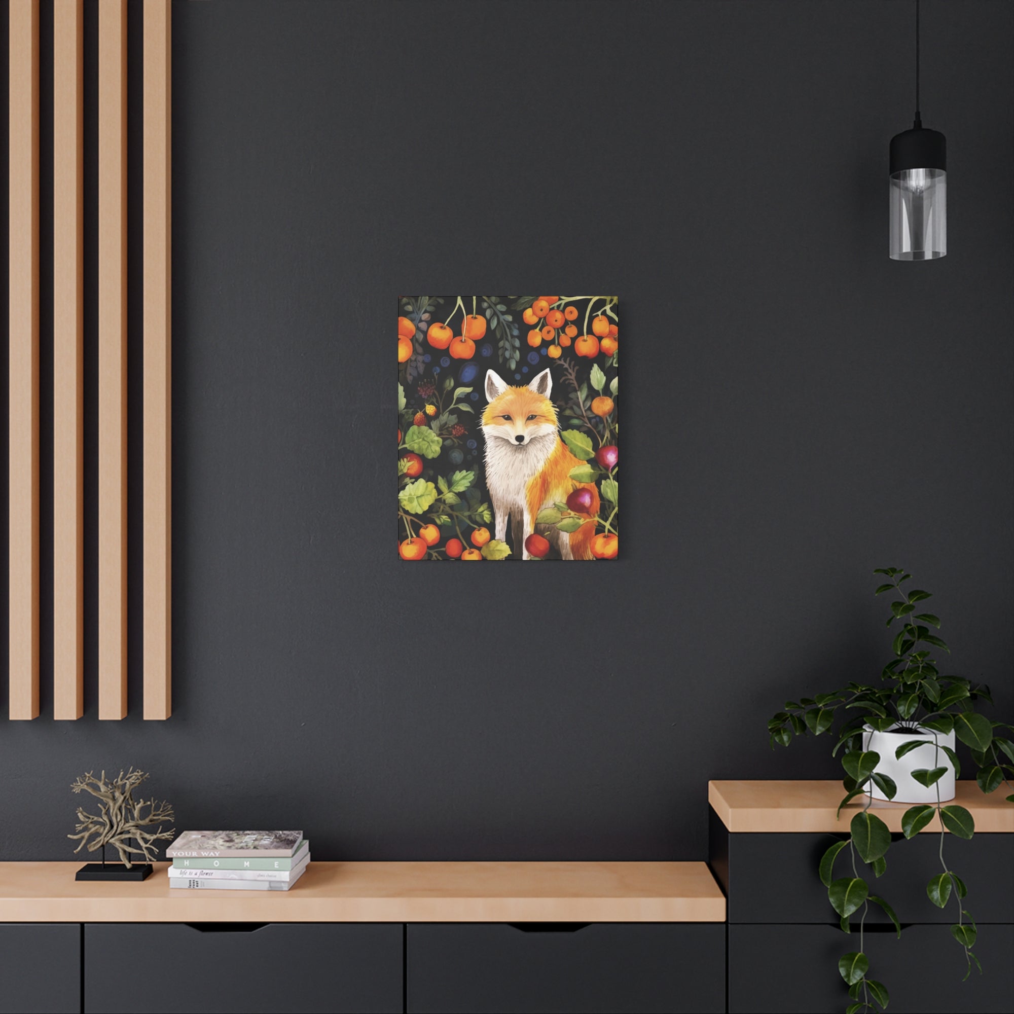 Food Forest Fox 2 - Available in 4 Sizes - Matte Canvas