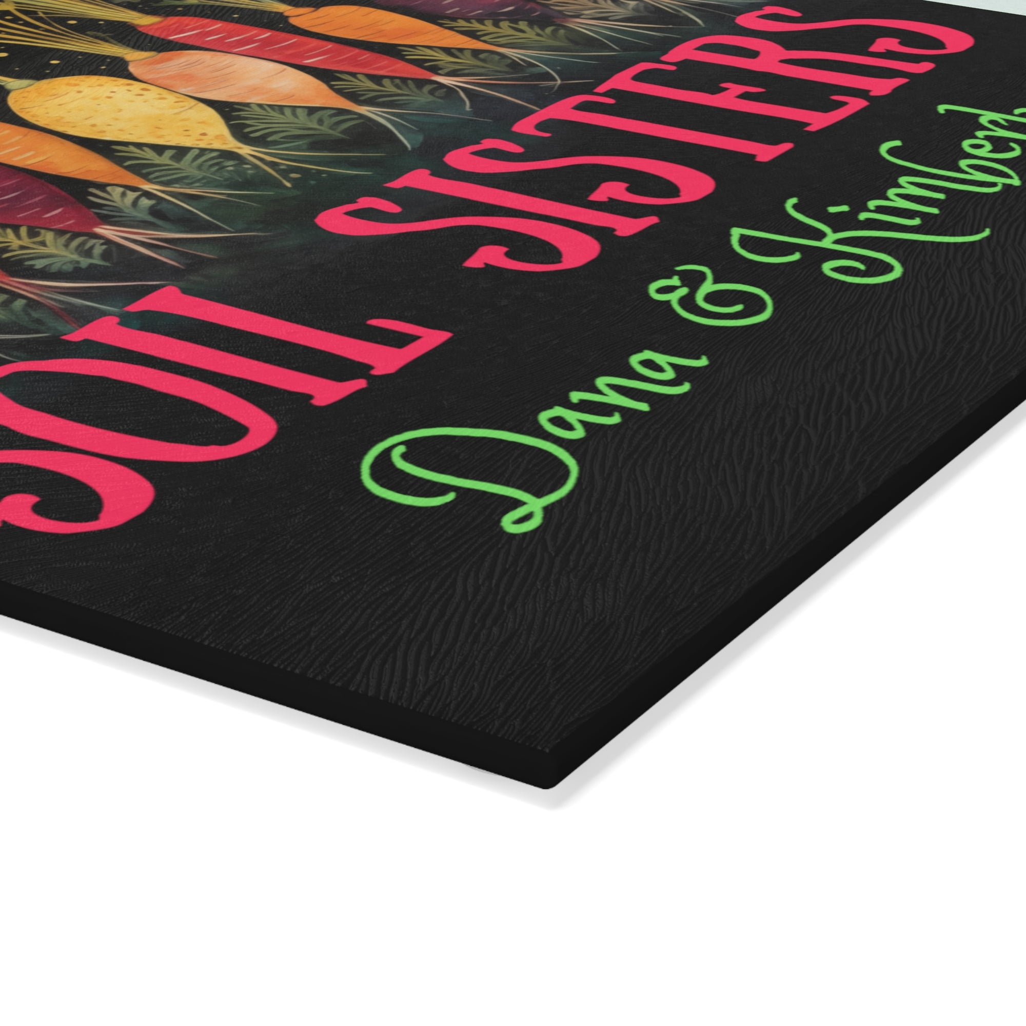 Glass Cutting Board - Soil Sisters - Personalization Optional