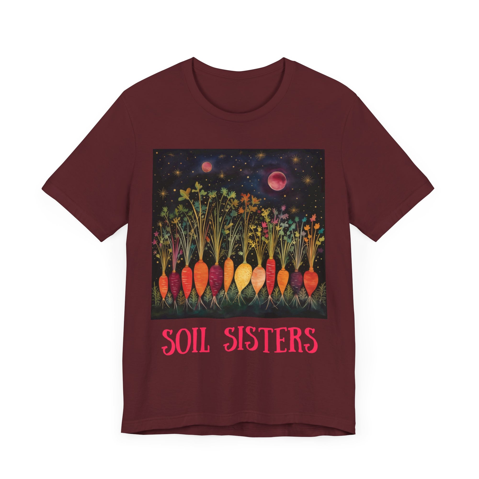 Soil Sisters - Personalization Option - Unisex Jersey Short Sleeve Tee, root, gardener, gardening, sister, mom, aunt, girlfriend, gift for sister, sisterfriend