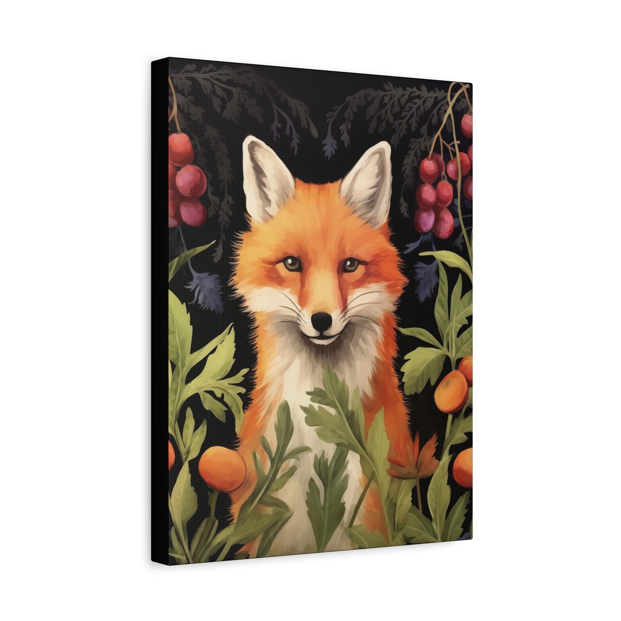 Food Forest Fox - Available in 4 Sizes - Matte Canvas