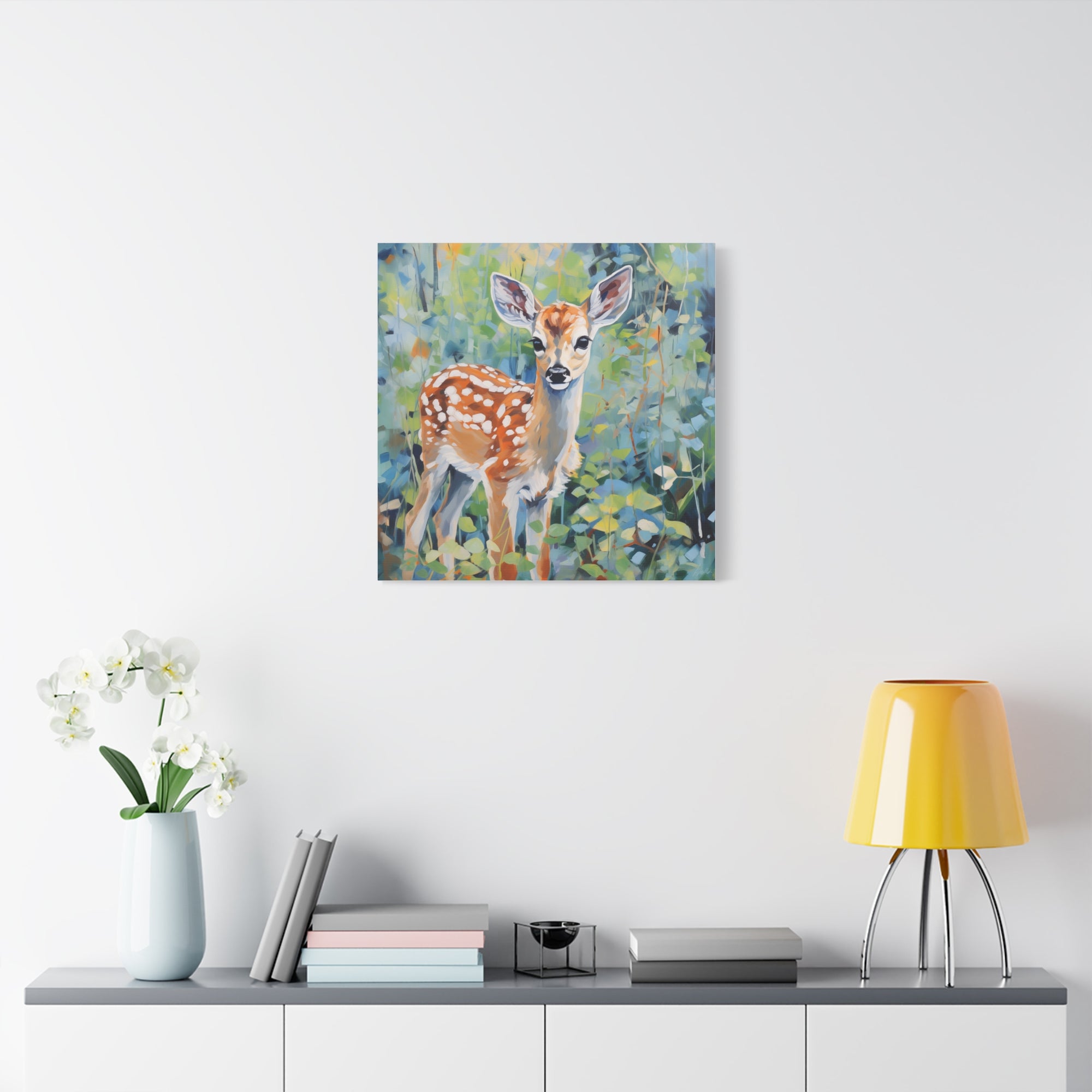 Spotted Fawn - Available in 4 Sizes - Matte Canvas