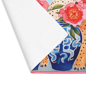 Placemat, 1pc -Serengeti Cheetahs & Chinoiserie