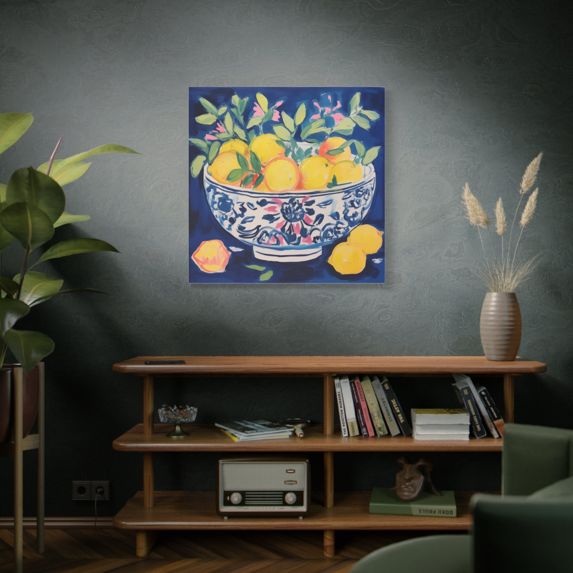 Happiness is a Bowlful of Lemons  - Available in 4 Sizes - Matte Canvas