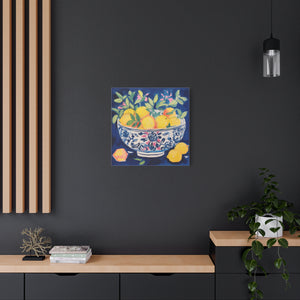 Happiness is a Bowlful of Lemons  - Available in 4 Sizes - Matte Canvas