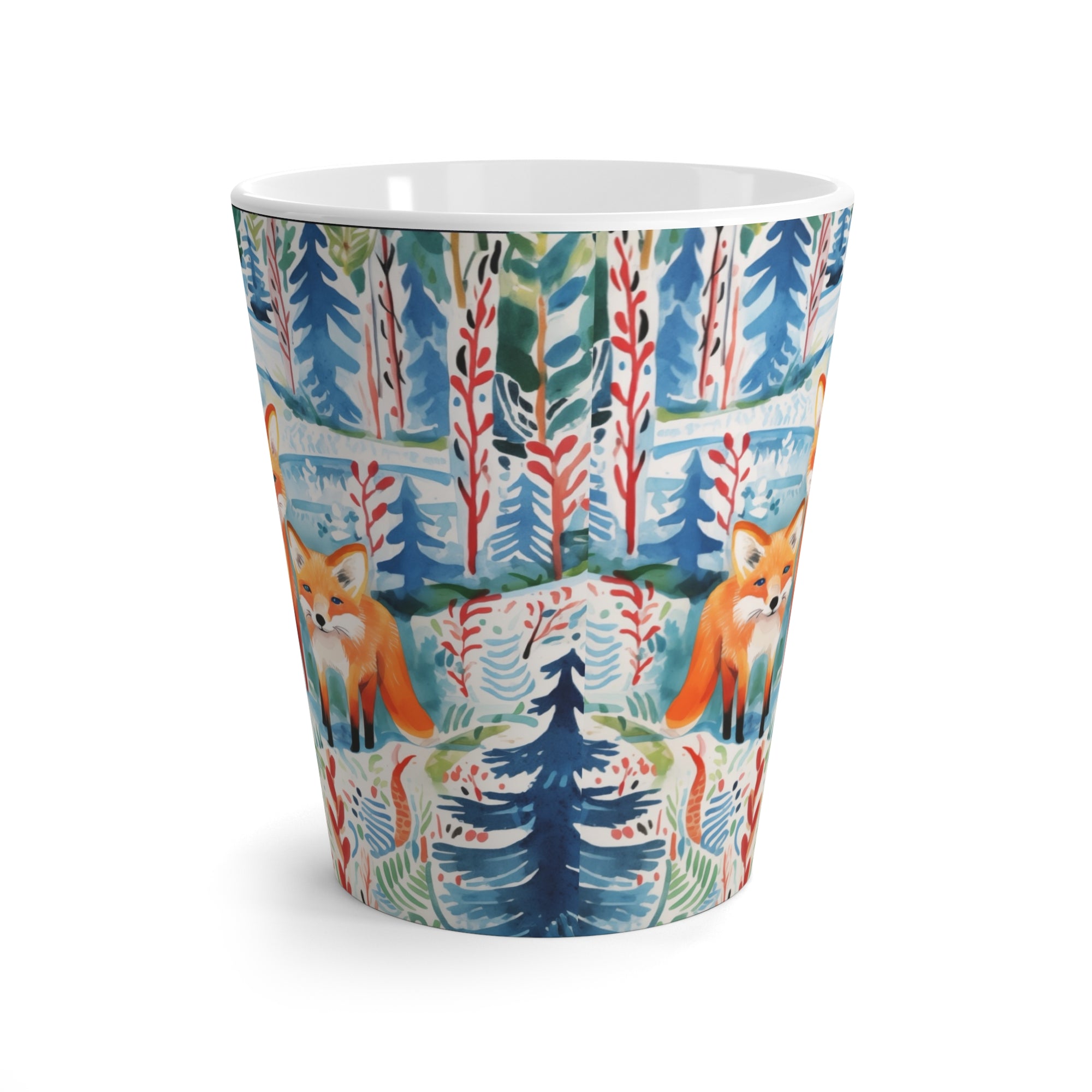 Latte Mug - Mystical Fox Trio Enchanted Gazes