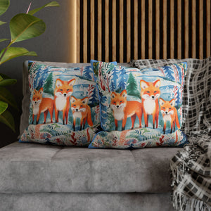 Spun Polyester Square Pillowcase - Spotted Fawn