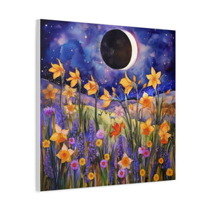 Wildflowers Eclipse  - Available in 5 Sizes - Matte Canvas