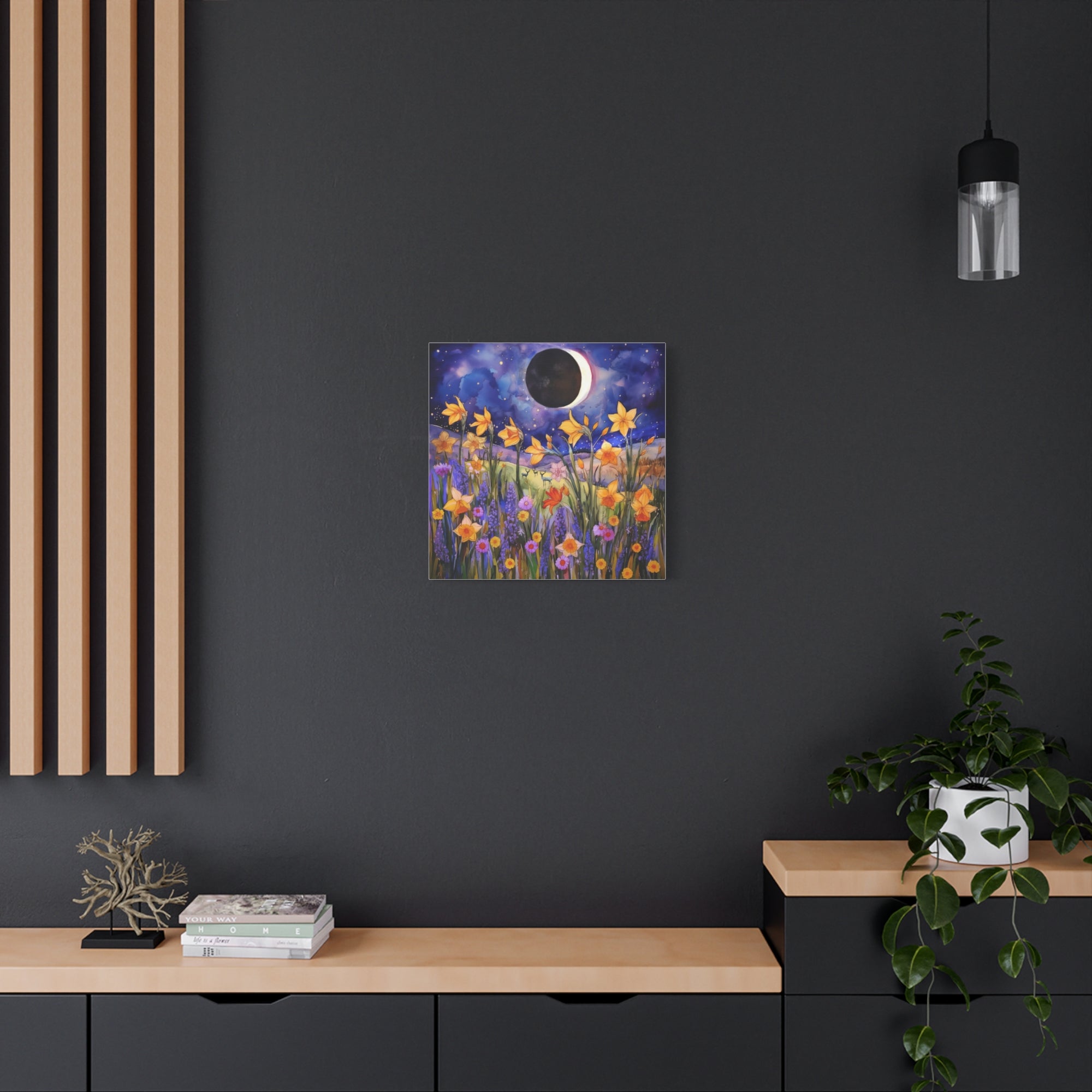 Wildflowers Eclipse  - Available in 5 Sizes - Matte Canvas