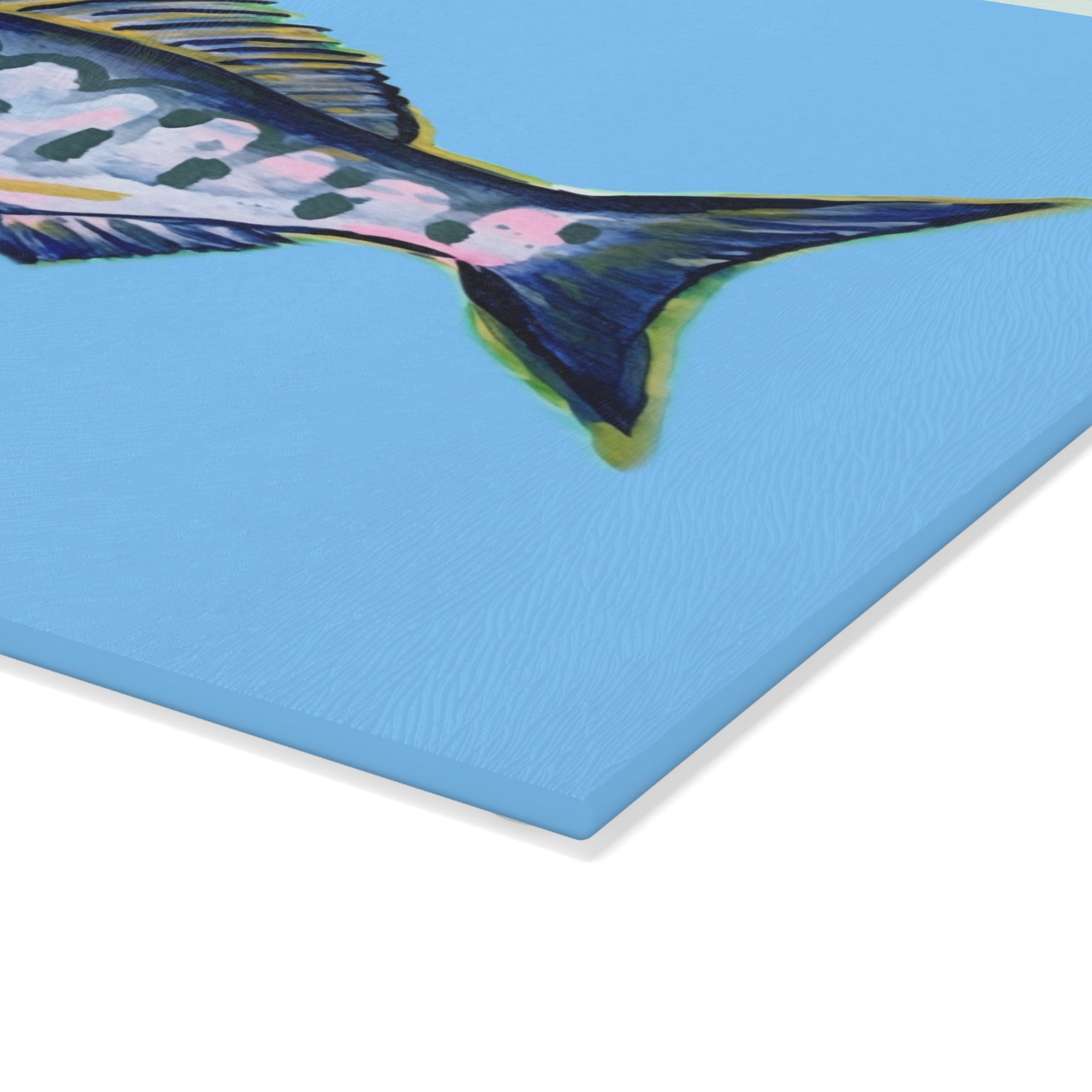 Cutting Board - Blue Fish - Personalization Optional