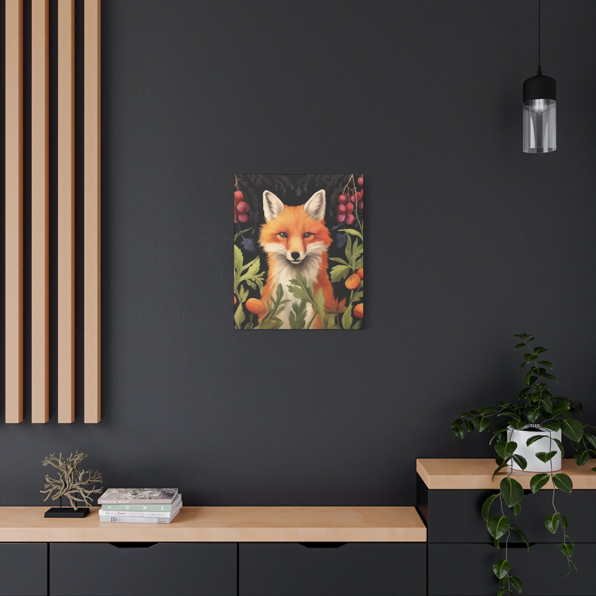 Food Forest Fox - Available in 4 Sizes - Matte Canvas