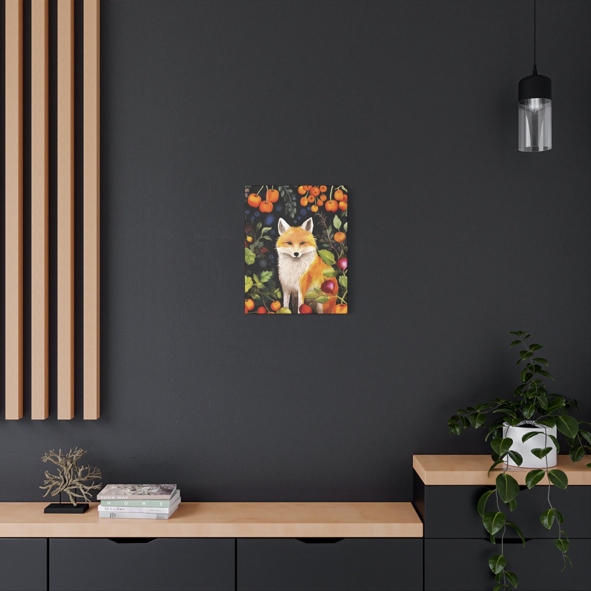 Food Forest Fox 2 - Available in 4 Sizes - Matte Canvas