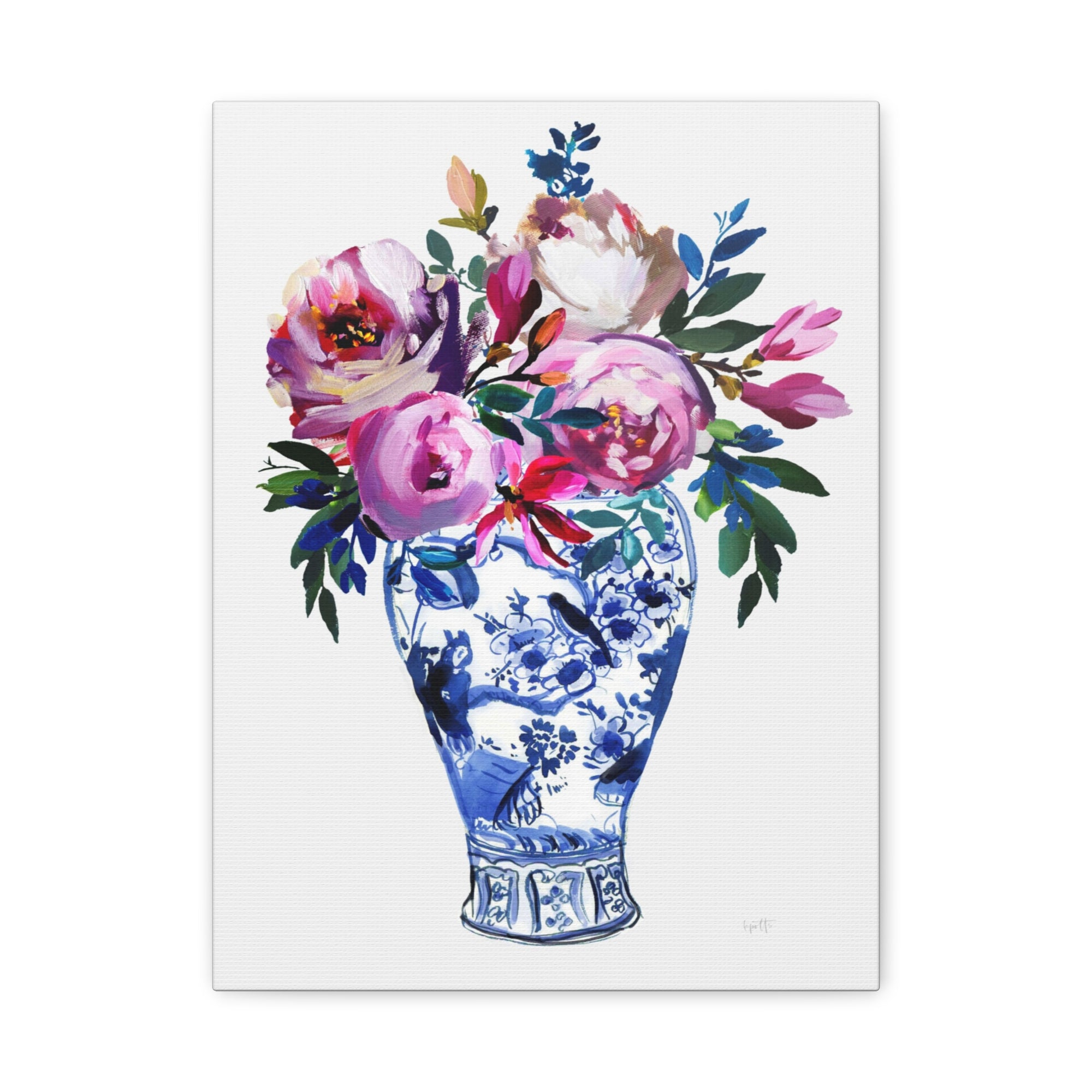 Vivid Chinoiserie No. 3 - Available in 4 Sizes - Matte Canvas