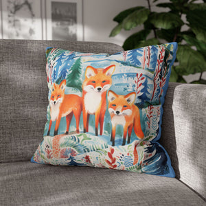 Spun Polyester Square Pillowcase - Spotted Fawn