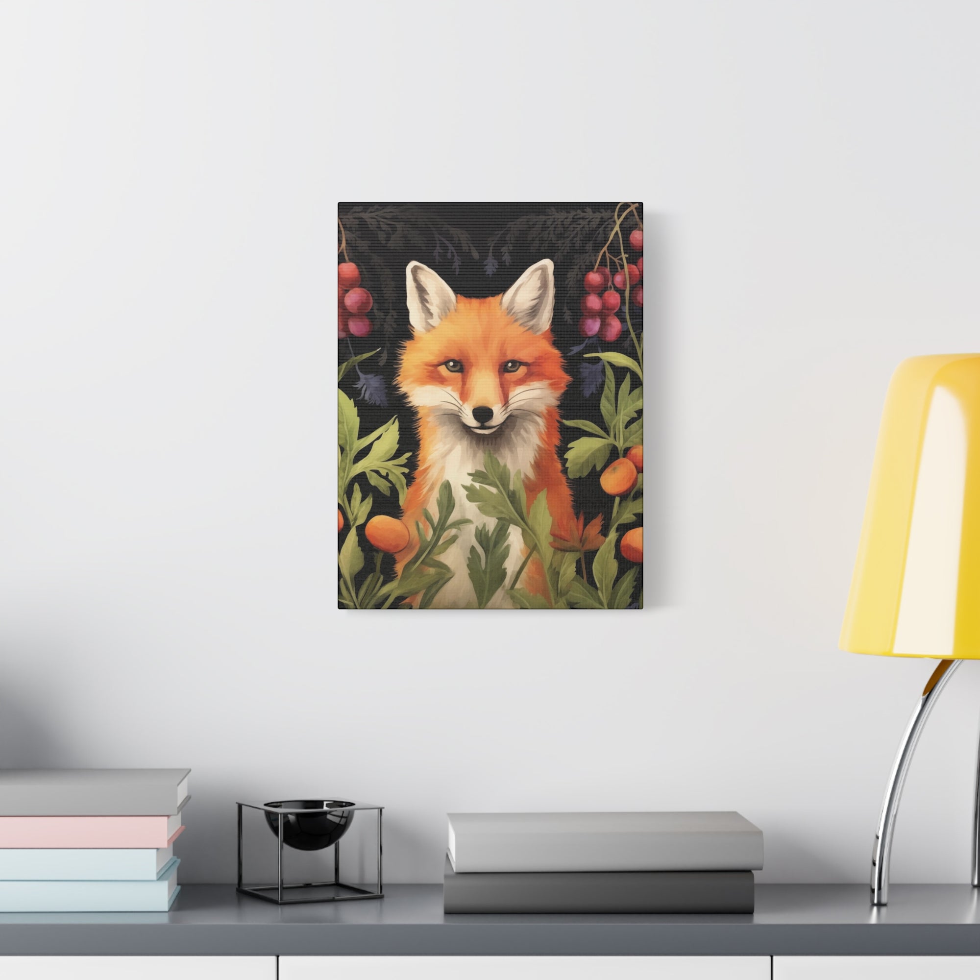 Food Forest Fox - Available in 4 Sizes - Matte Canvas