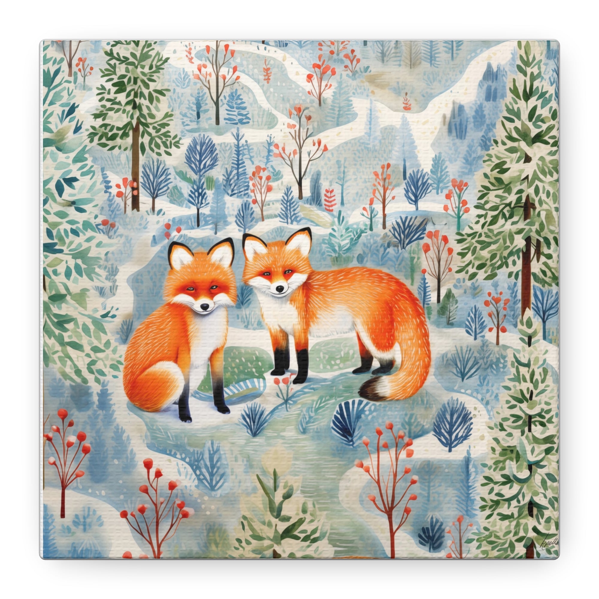 Fox Friend Trails - Available in 4 Sizes - Matte Canvas