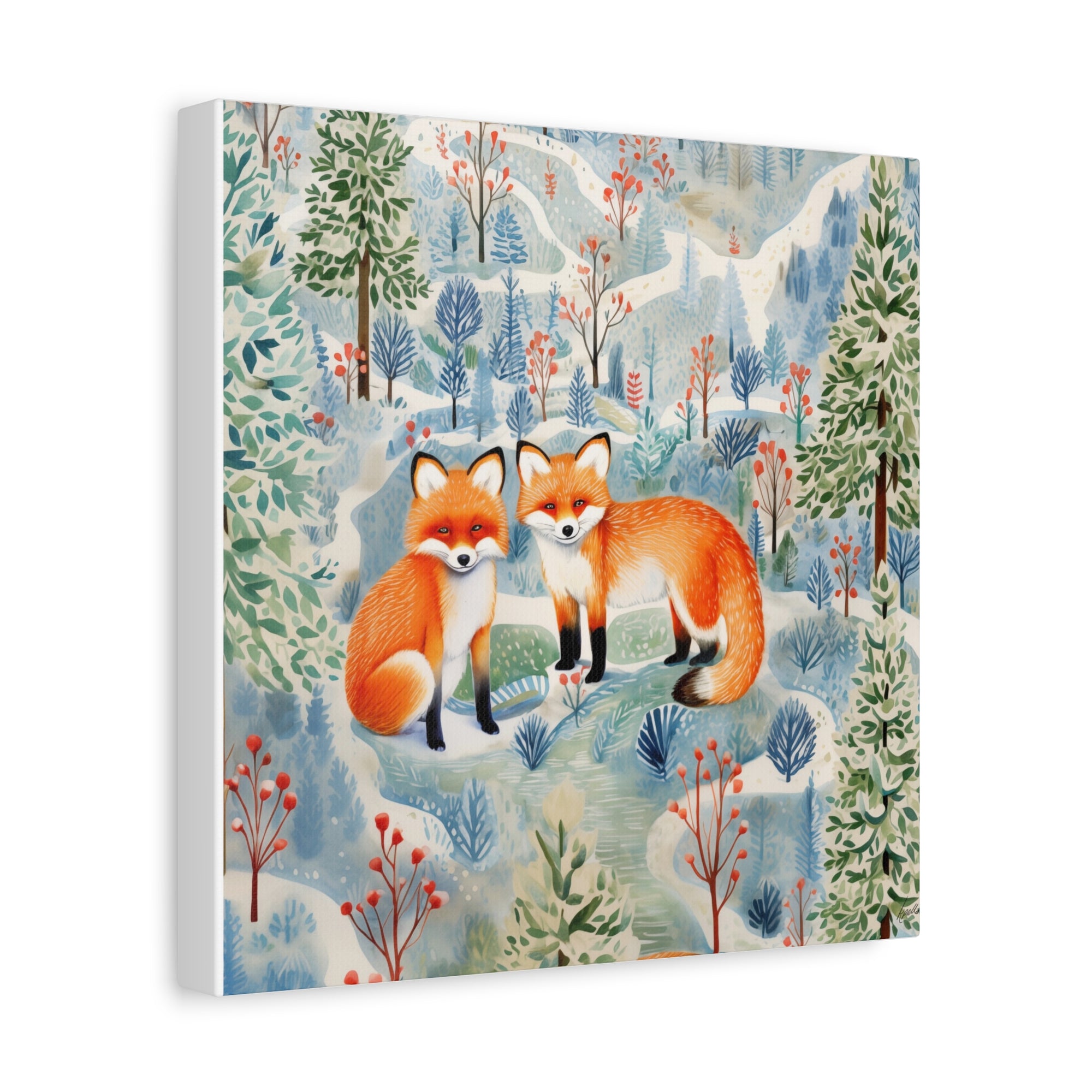 Fox Friend Trails - Available in 4 Sizes - Matte Canvas