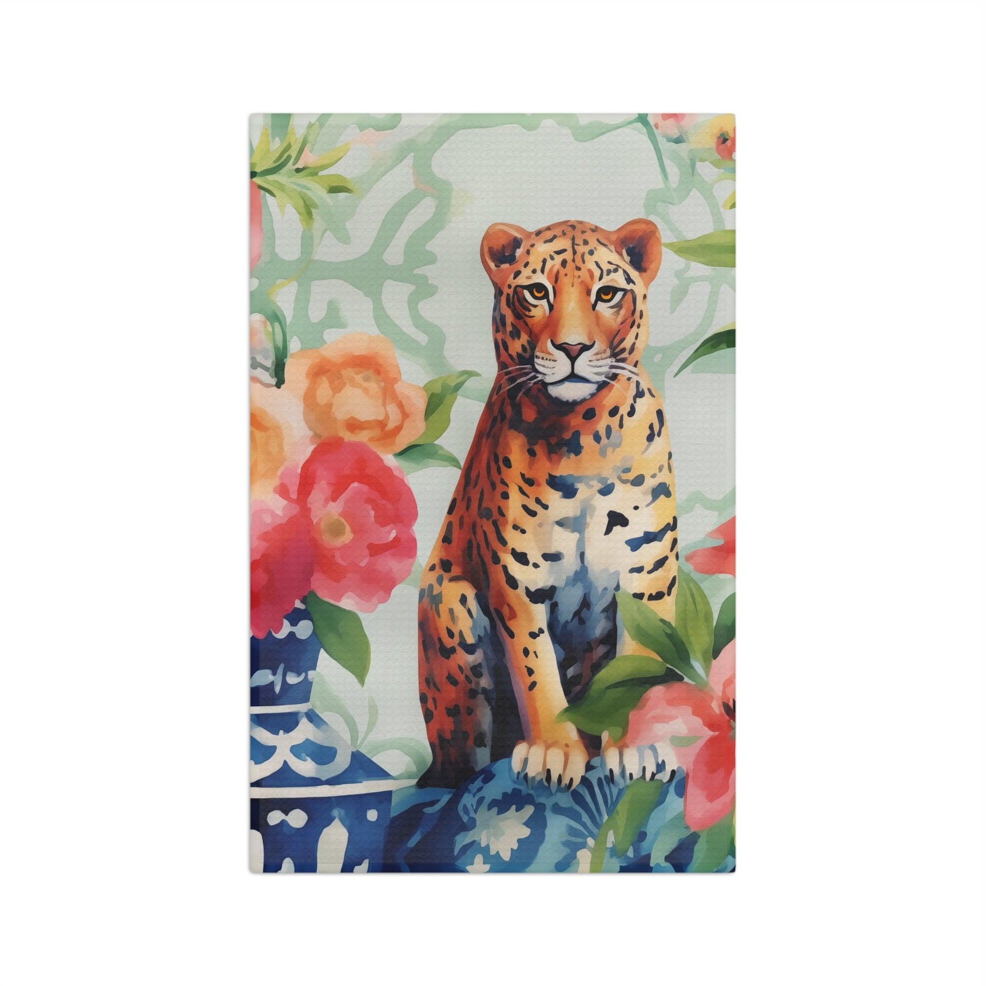 Microfiber Tea Towel - Tigress Garden and Chinoiserie