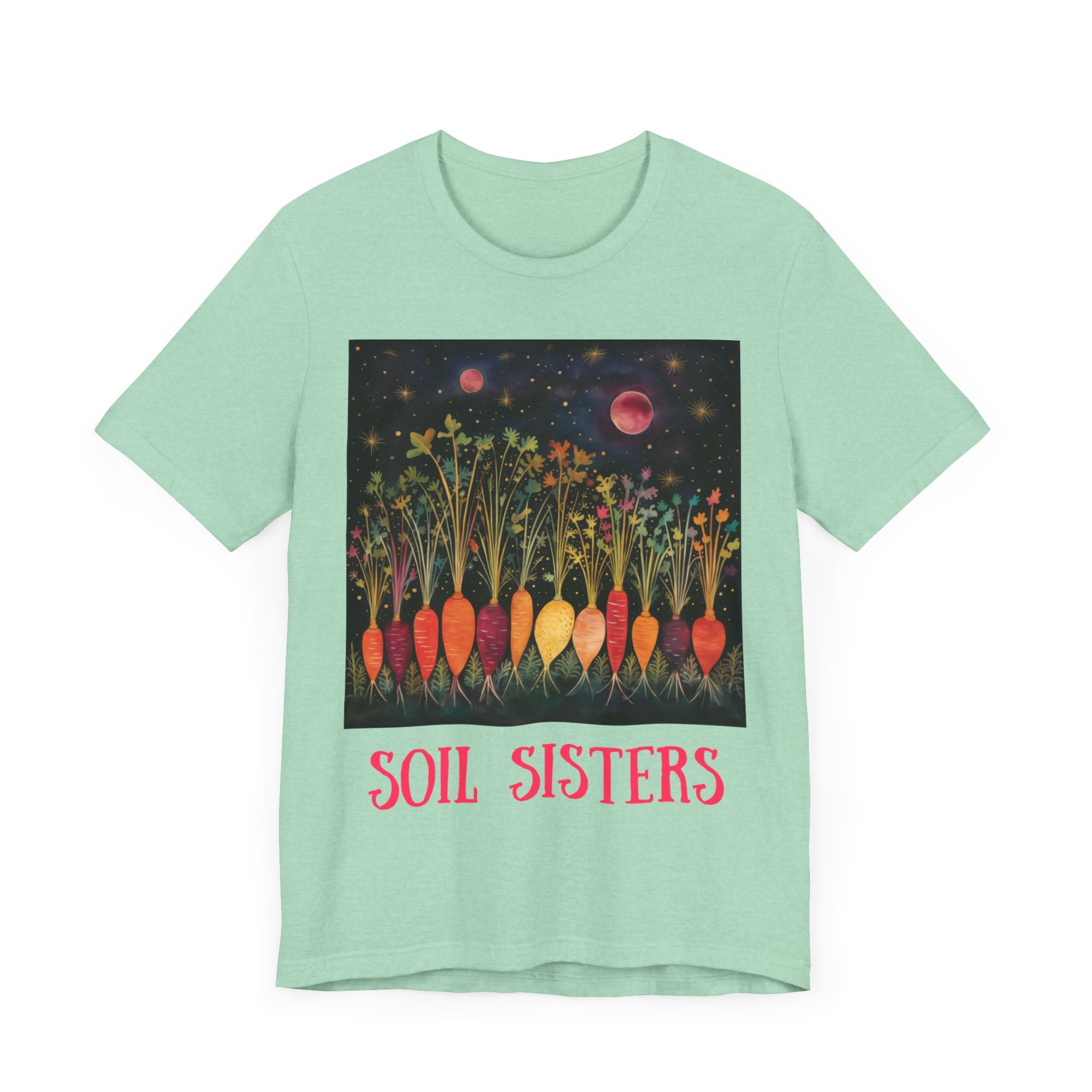 Soil Sisters - Personalization Option - Unisex Jersey Short Sleeve Tee, root, gardener, gardening, sister, mom, aunt, girlfriend, gift for sister, sisterfriend