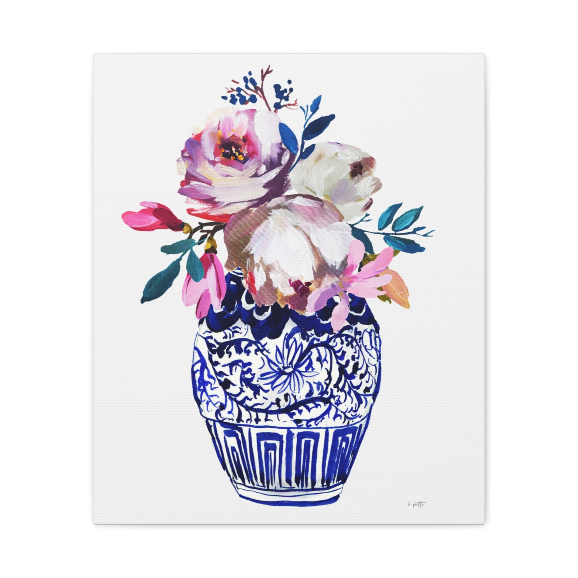 Vivid Chinoiserie No. 2 - Available in 4 Sizes - Matte Canvas