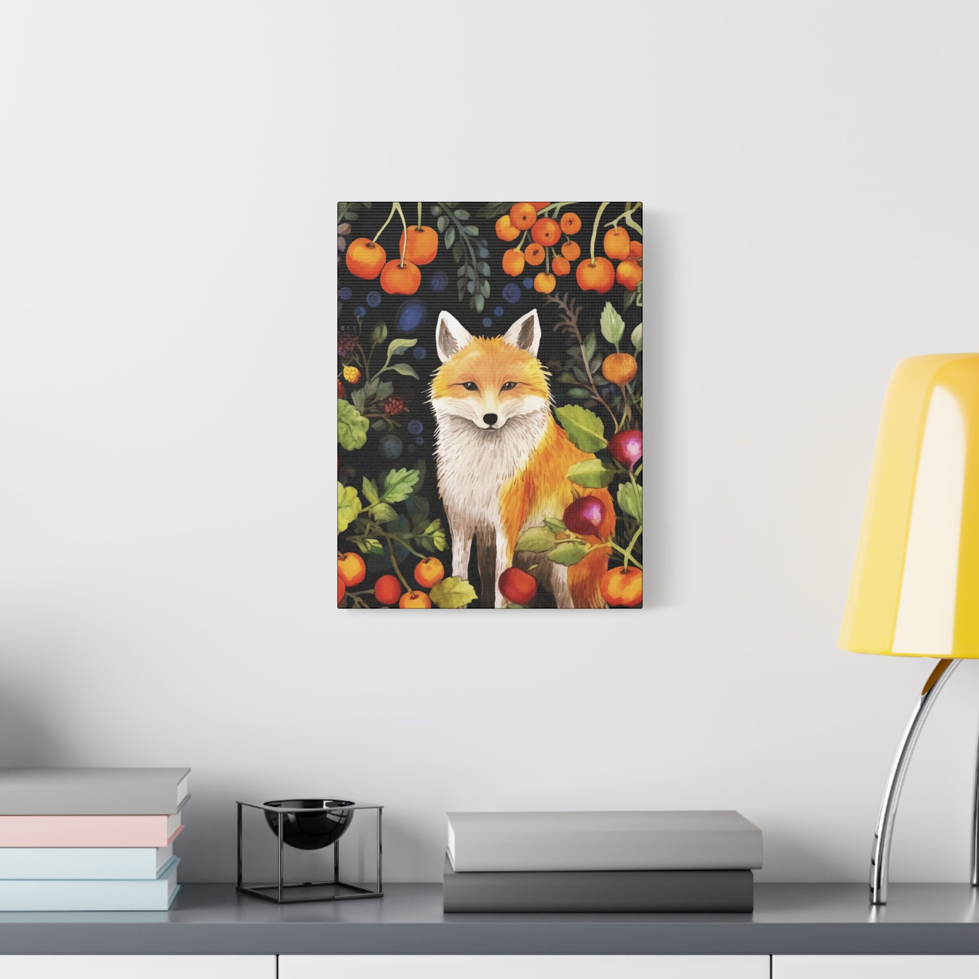 Food Forest Fox 2 - Available in 4 Sizes - Matte Canvas