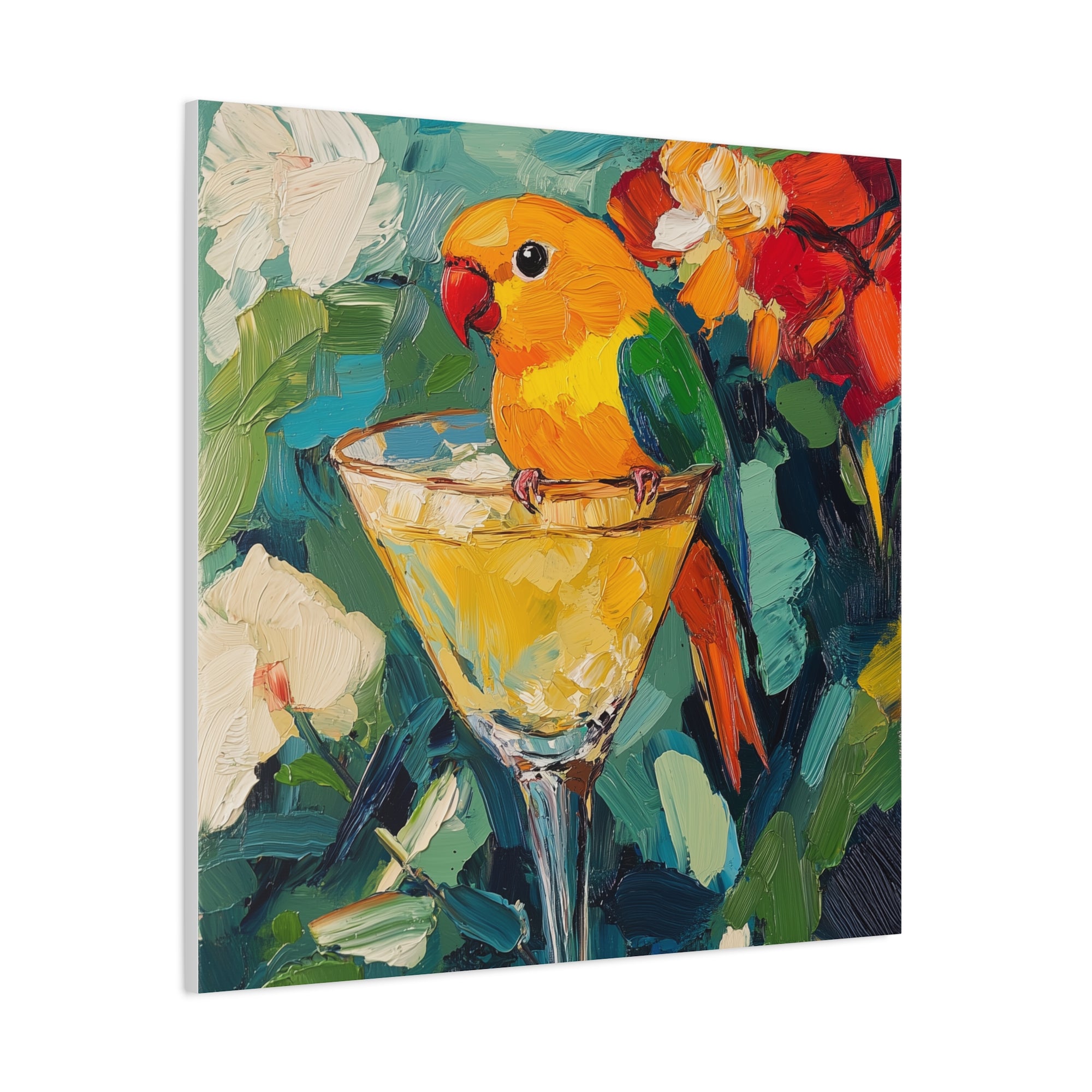 Love Bird Cocktail  - Available in 5 Sizes - Matte Canvas