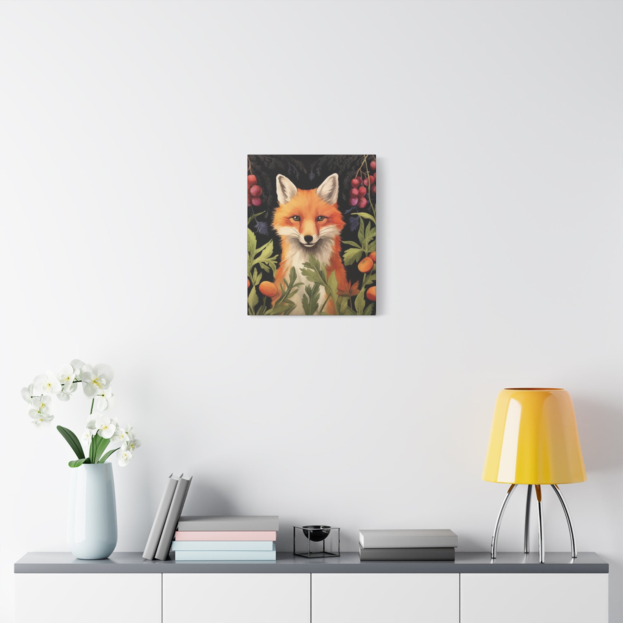 Food Forest Fox - Available in 4 Sizes - Matte Canvas