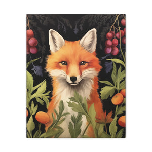 Food Forest Fox - Available in 4 Sizes - Matte Canvas