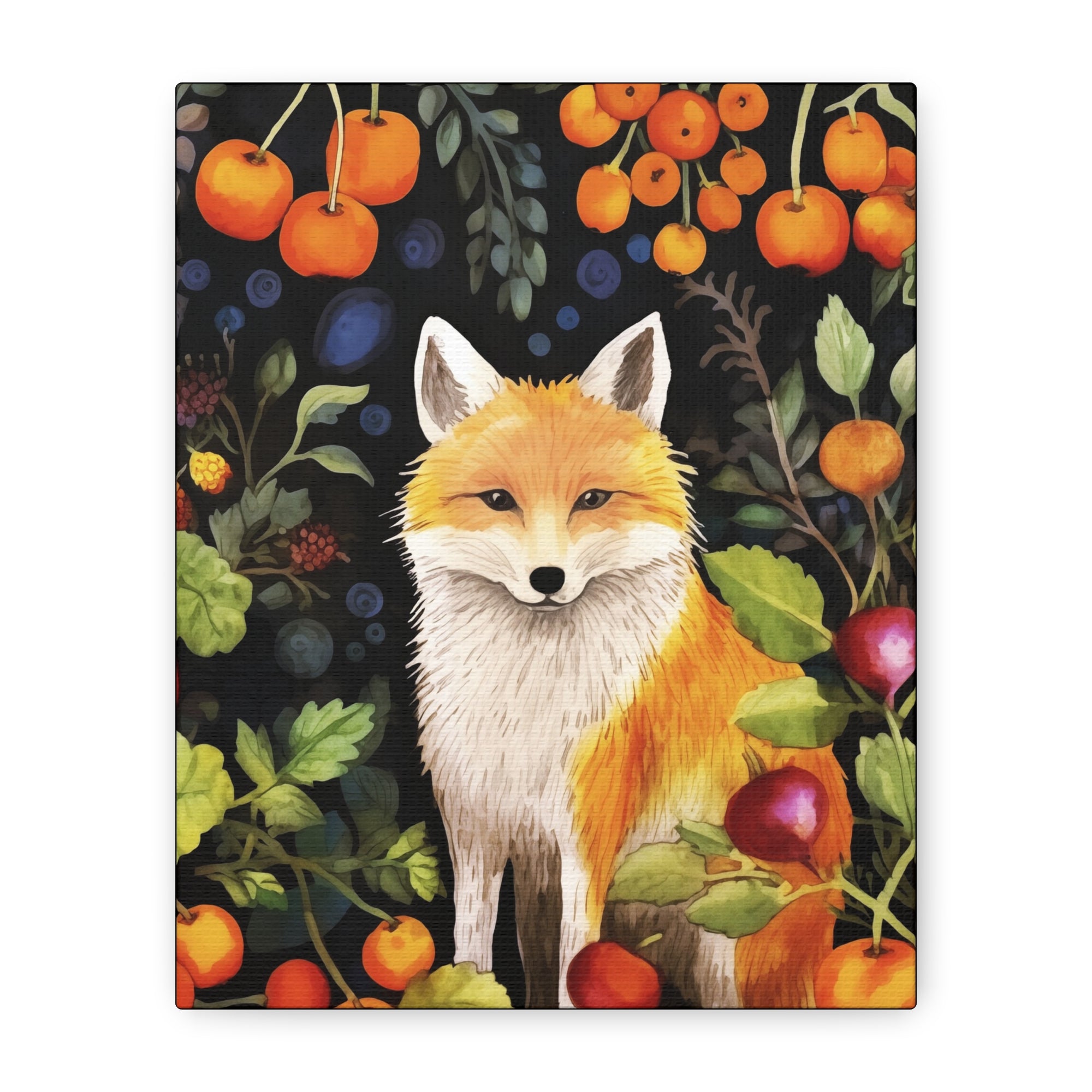 Food Forest Fox 2 - Available in 4 Sizes - Matte Canvas