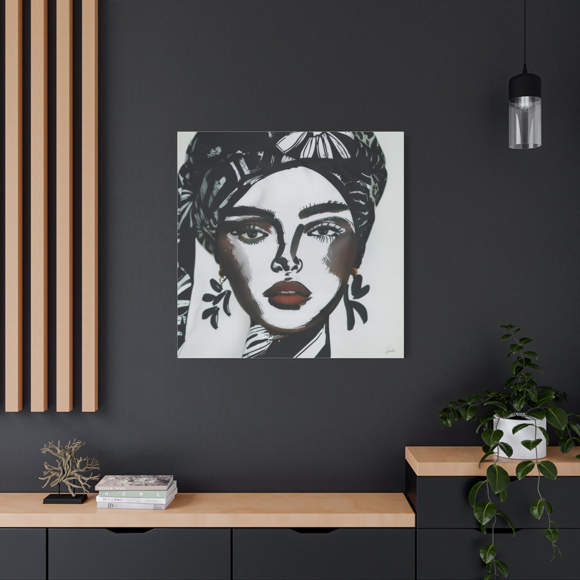 Kiran  - Available in 5 Sizes - Matte Canvas