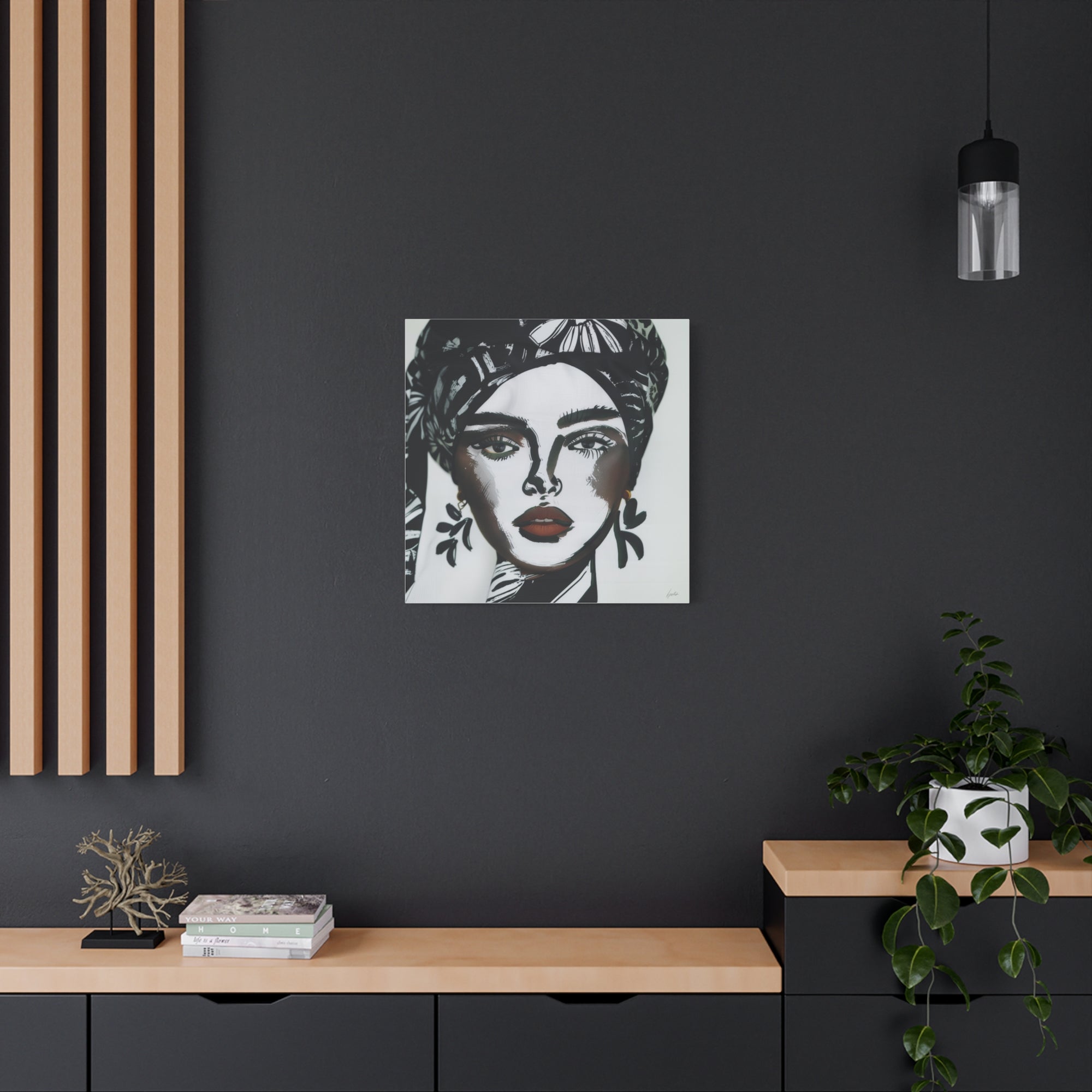 Kiran  - Available in 5 Sizes - Matte Canvas