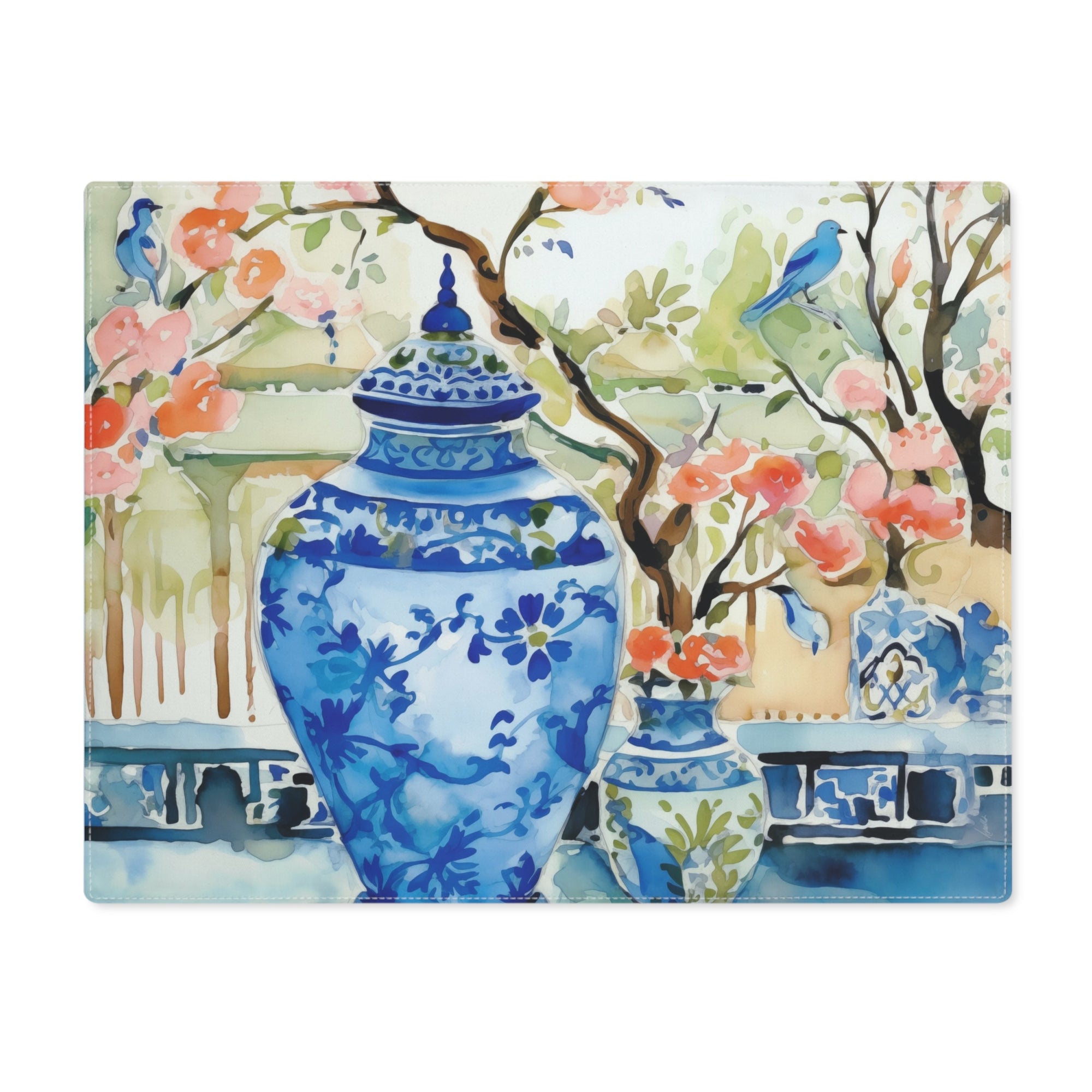 Placemat, 1pc - Park View With Chinoiserie