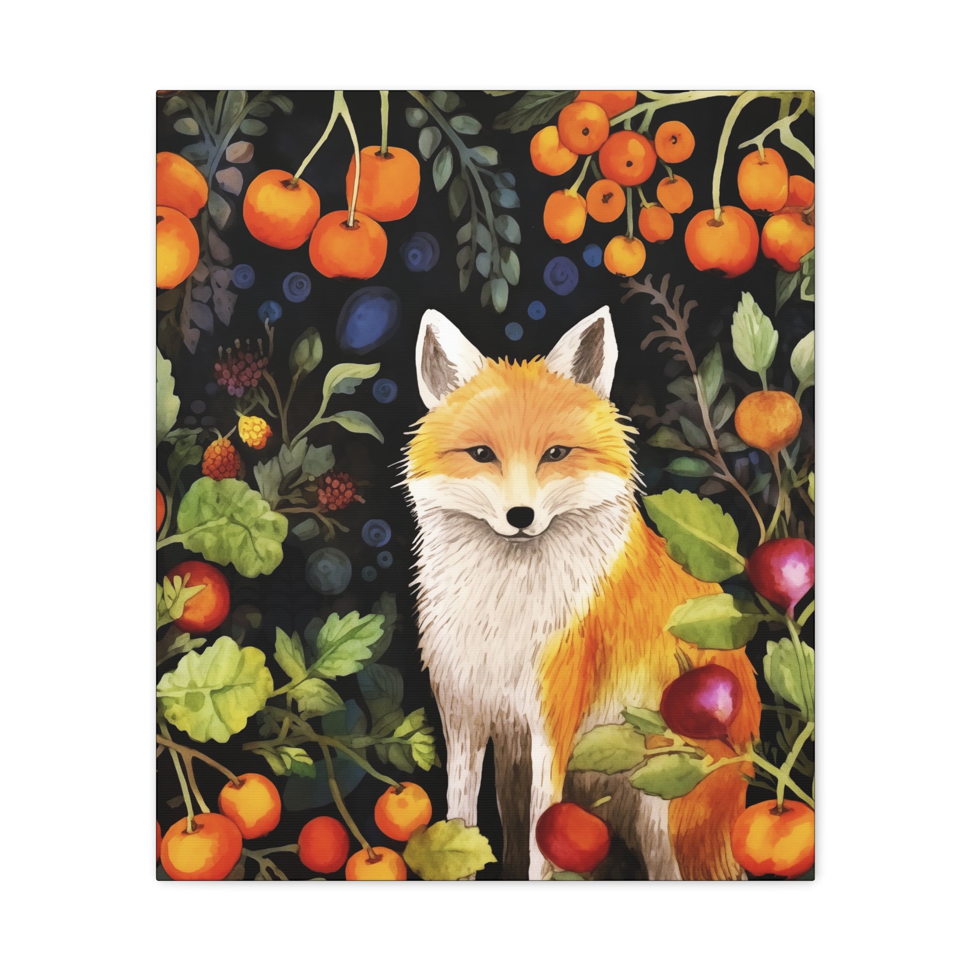 Food Forest Fox 2 - Available in 4 Sizes - Matte Canvas