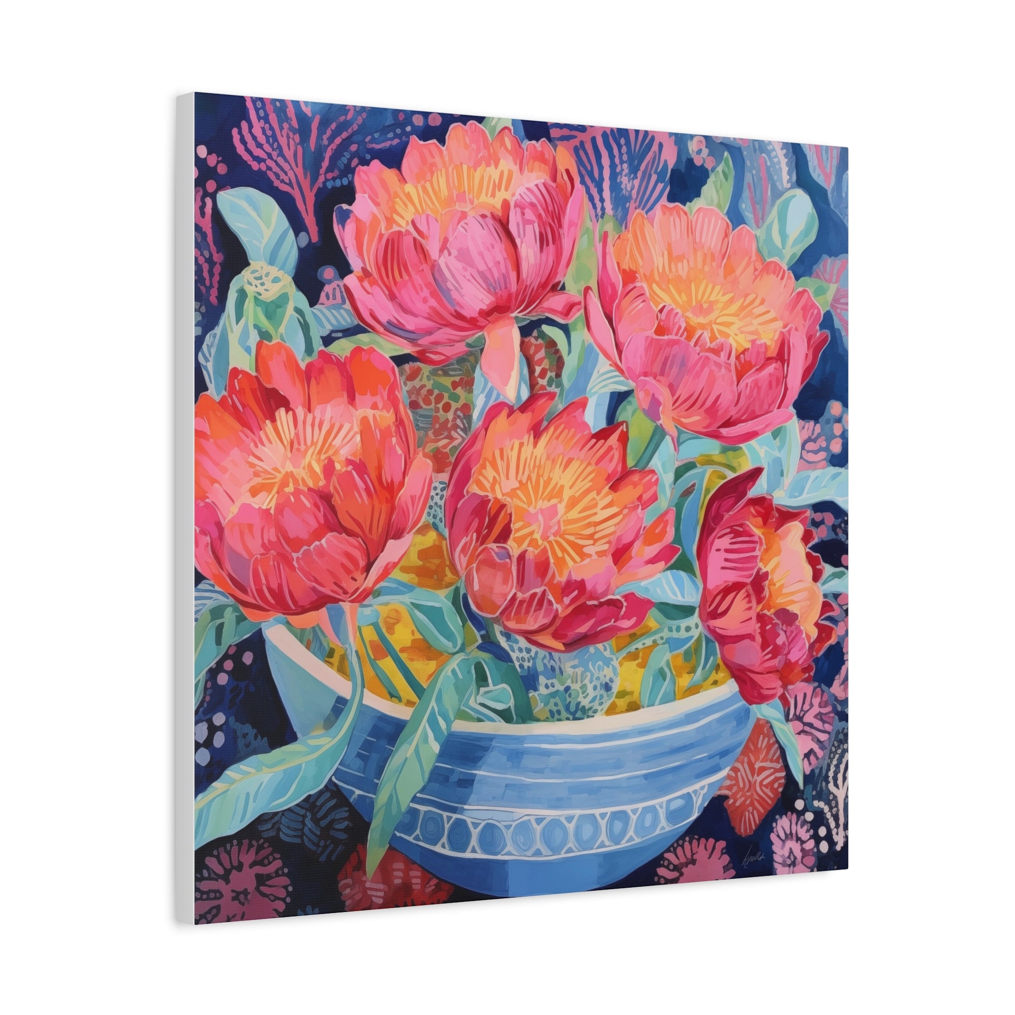 Peony Party - Available in 4 Sizes - Matte Canvas