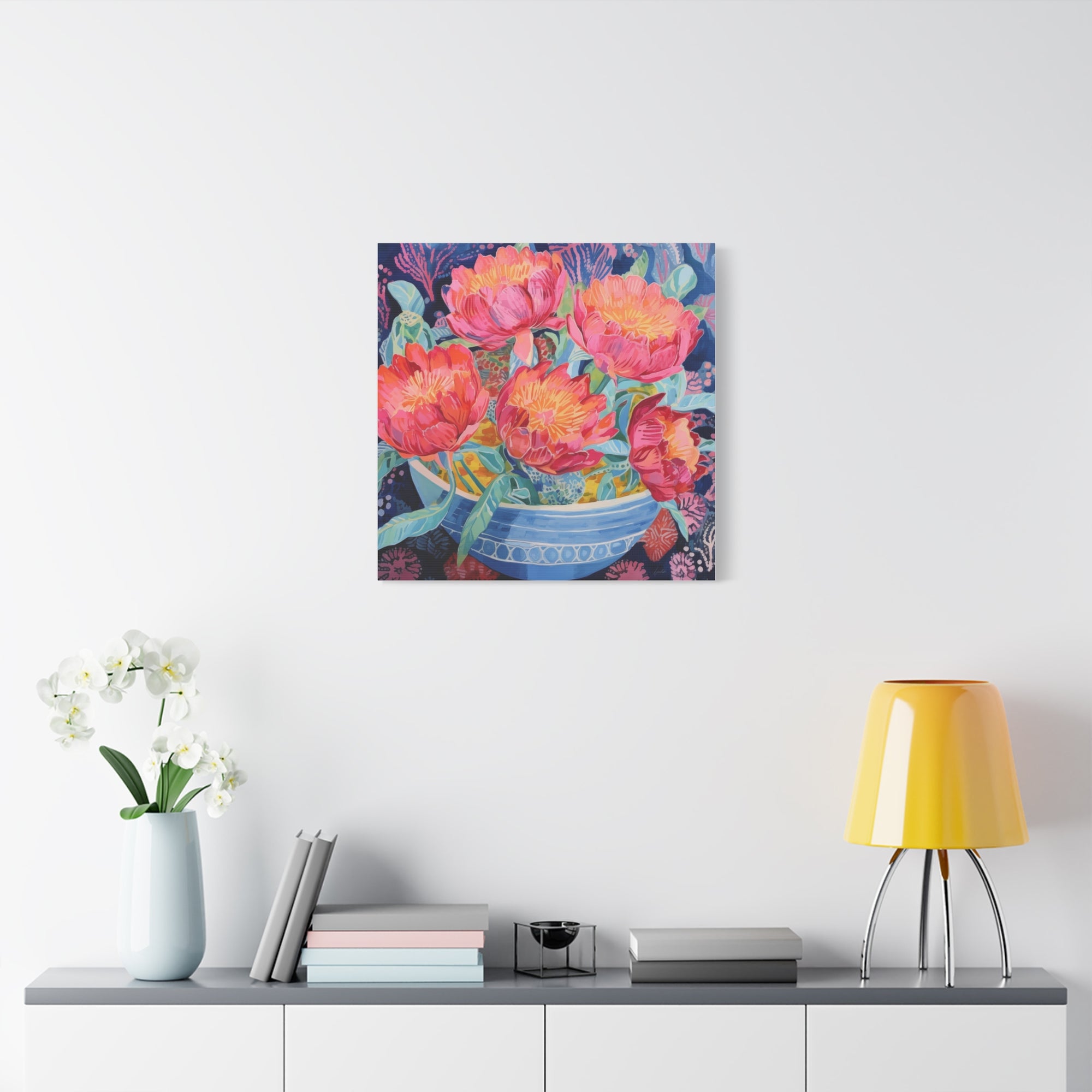 Peony Party - Available in 4 Sizes - Matte Canvas