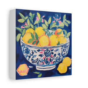 Happiness is a Bowlful of Lemons  - Available in 4 Sizes - Matte Canvas