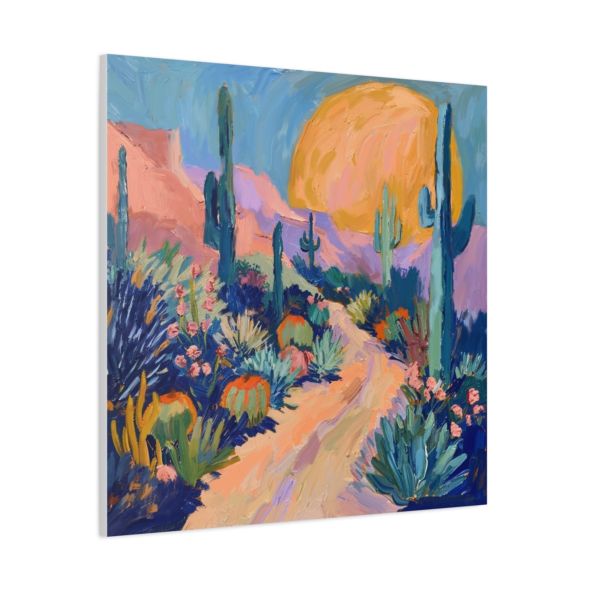 Pastel Desert Setting Sun  - Available in 5 Sizes - Matte Canvas