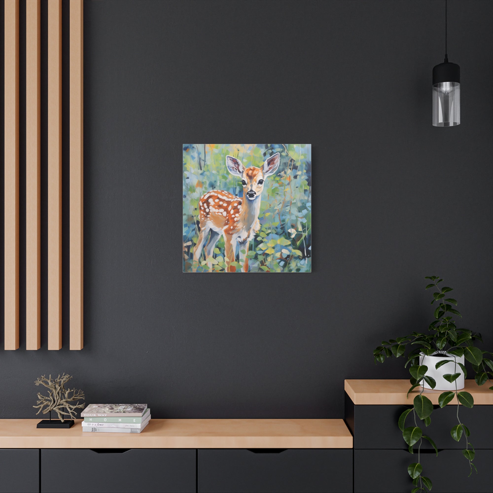 Spotted Fawn - Available in 4 Sizes - Matte Canvas