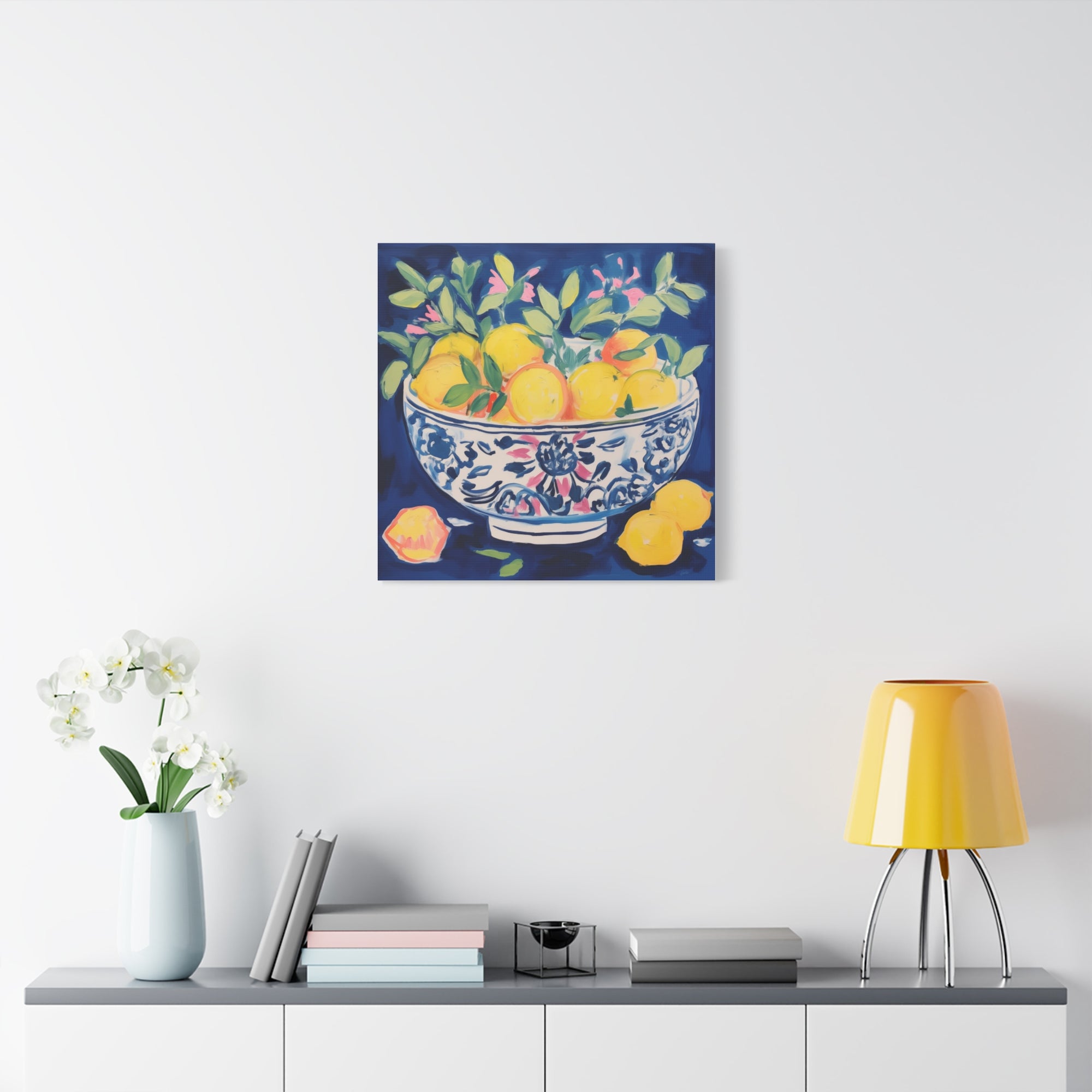 Happiness is a Bowlful of Lemons  - Available in 4 Sizes - Matte Canvas