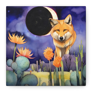 Wolf Moon Eclipse  - Available in 5 Sizes - Matte Canvas