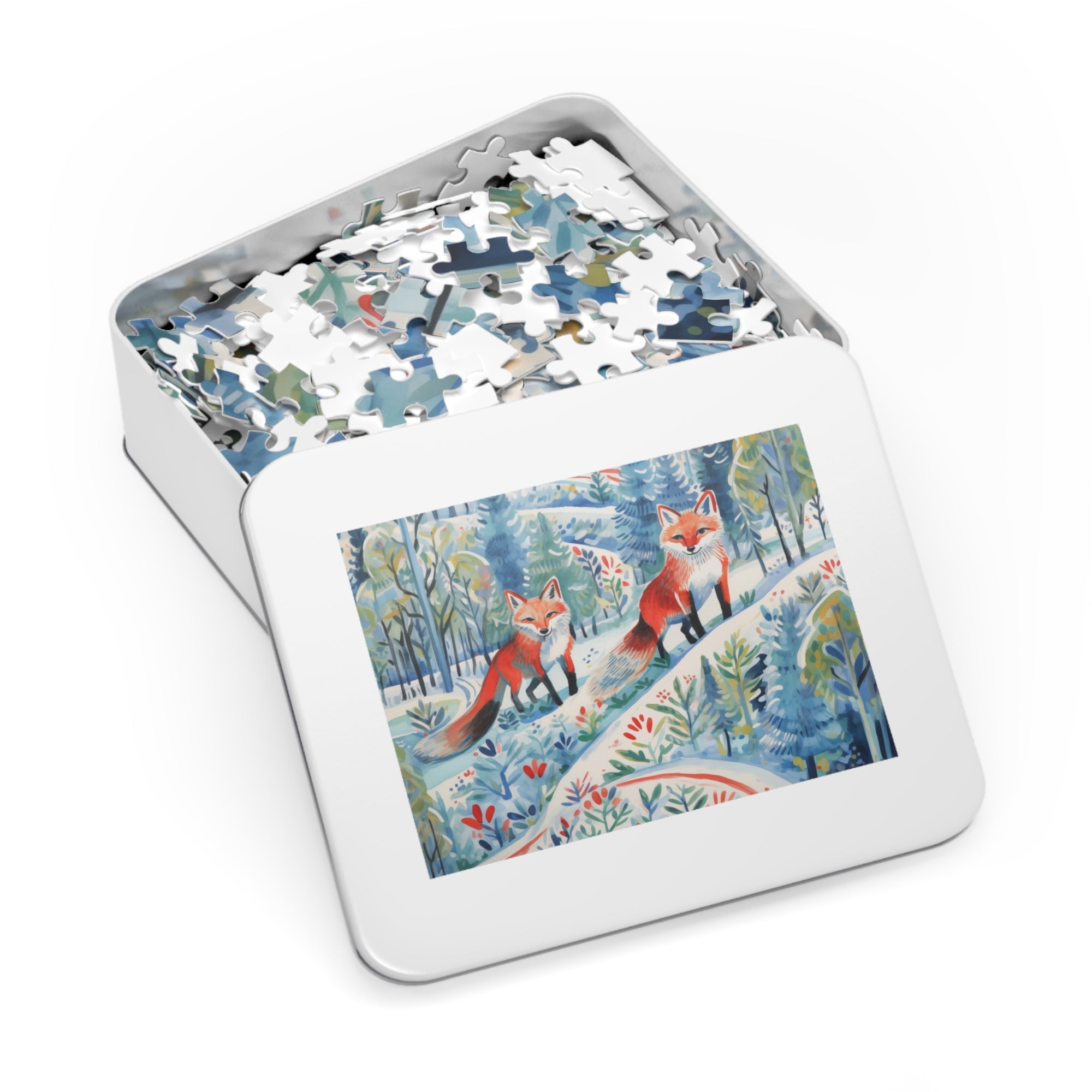 Jigsaw Puzzle | Foxes Snowy Sojourn (30,  252, 500 & 1000-Piece)