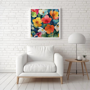 Nasturtium Companions - Canvas Giclée Print