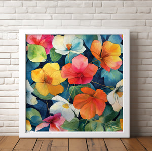 Nasturtium Companions - Canvas Giclée Print