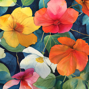 Nasturtium Companions - Canvas Giclée Print