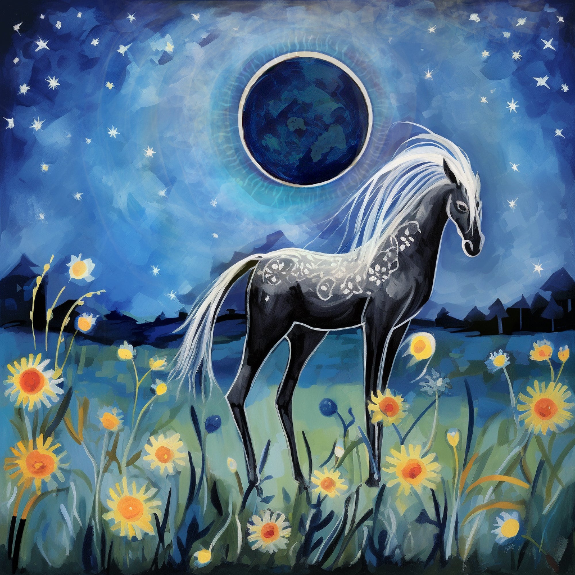 She Ran Calling Wildfire - Canvas Giclée Print